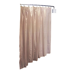 Telescoping Patient Privacy Screen - Beige Vinyl Curtain RB-PST-BEI
